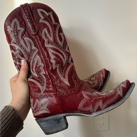 Red cowgirl boots size 10 - Picture 4 of 8